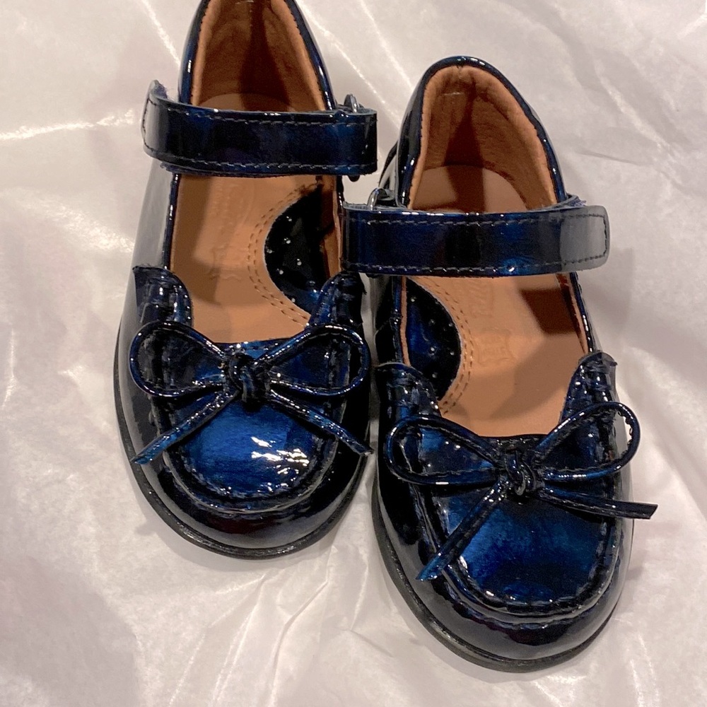 Venettini Rachel Navy Draw string Baby shoes